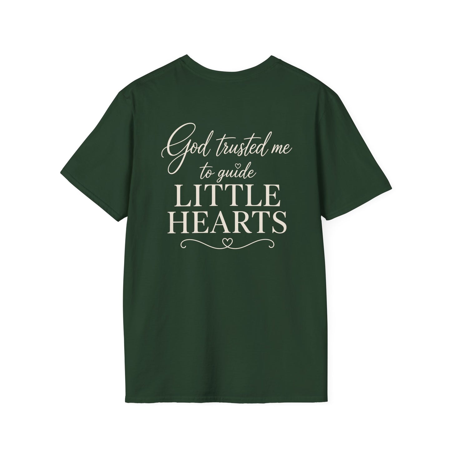 GOD TRUSTED ME TO GUIDE  LITTLE HEARTS - PREMIUM T-SHIRT