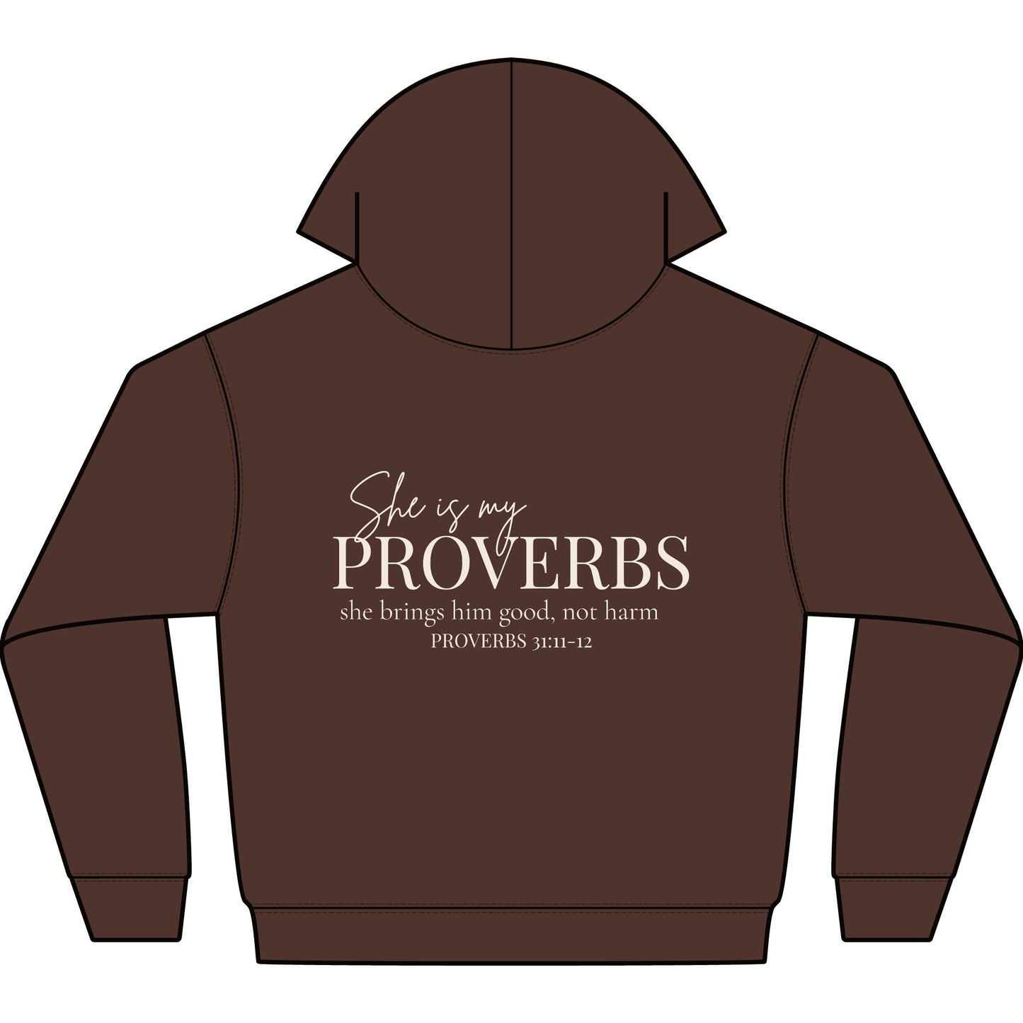 SHE IS MY PROVERBS - PREMIUM HEAVY WEIGHT HOODIE