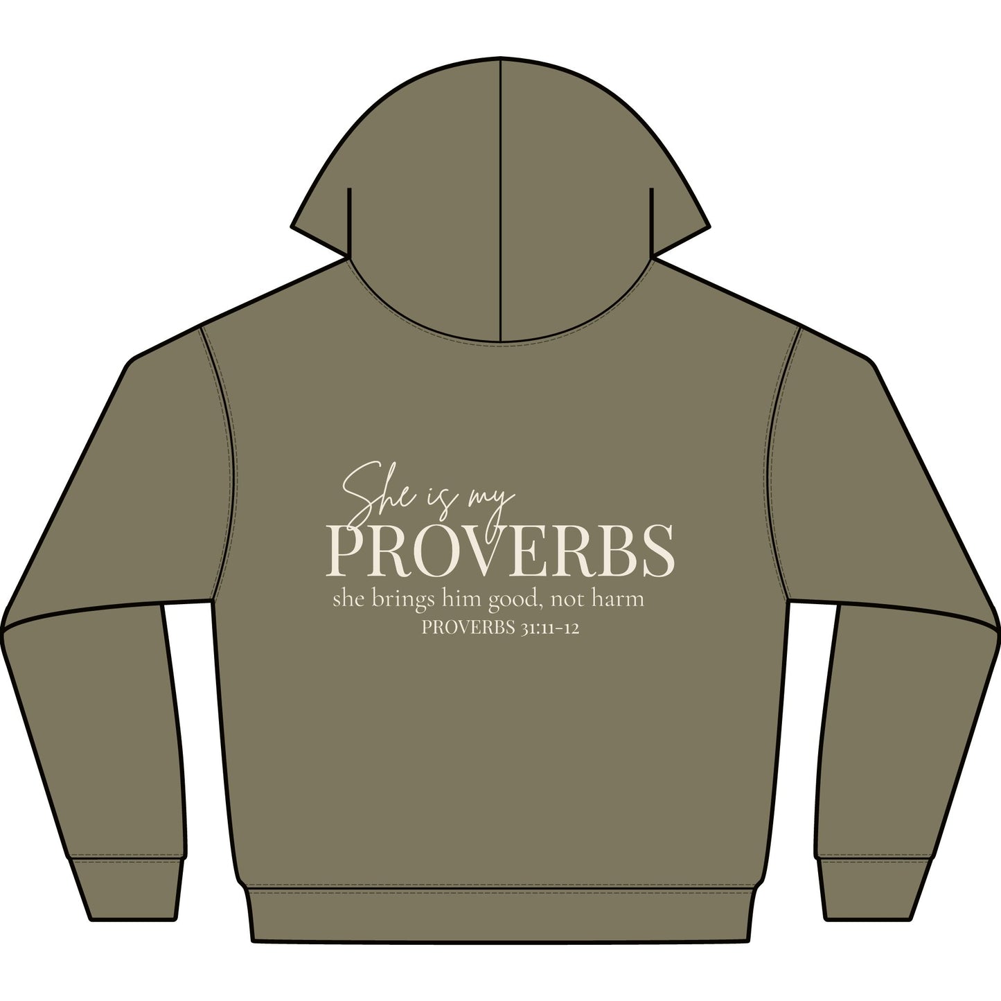 SHE IS MY PROVERBS - PREMIUM HEAVY WEIGHT HOODIE