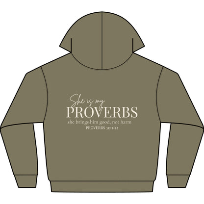 SHE IS MY PROVERBS - PREMIUM HEAVY WEIGHT HOODIE