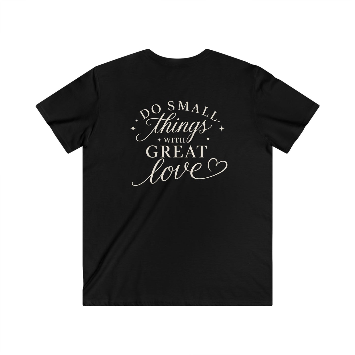 DO SMALL THINGS - V-NECK PREMIUM T-SHIRT