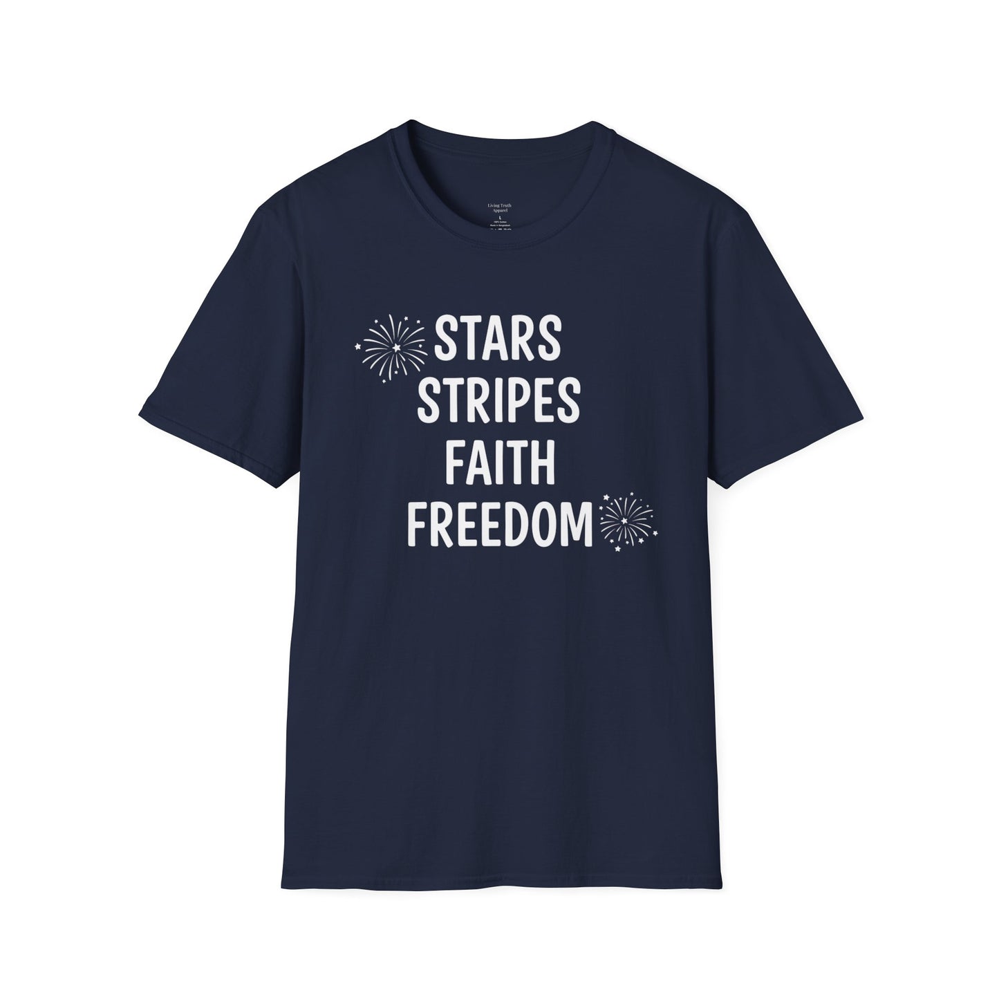 STARS STRIPES FAITH - PREMIUM T-SHIRT