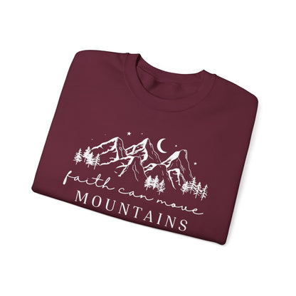 FAITH CAN MOVE MOUNTAINS - MEDIUM-HEAVY WEIGHT SWEATSHIRT