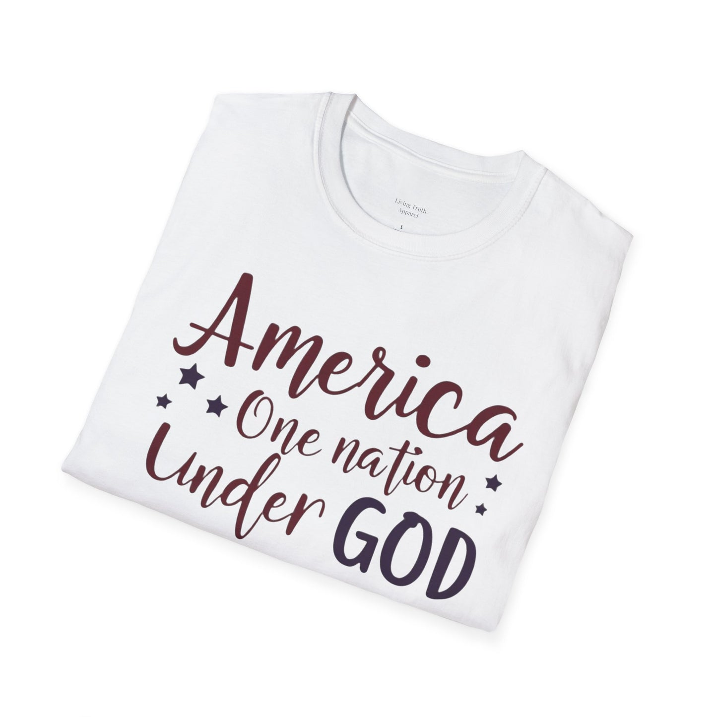 AMERICA ONE NATION UNDER GOD - PREMIUM T-SHIRT
