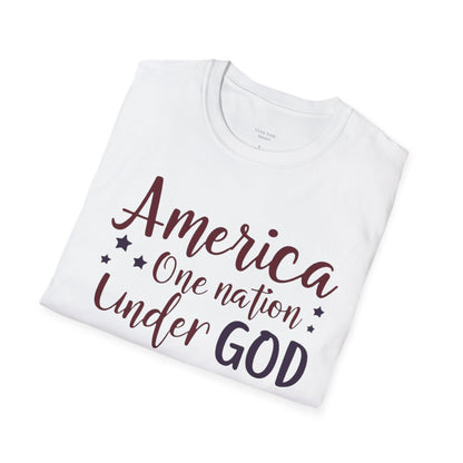 AMERICA ONE NATION UNDER GOD - PREMIUM T-SHIRT