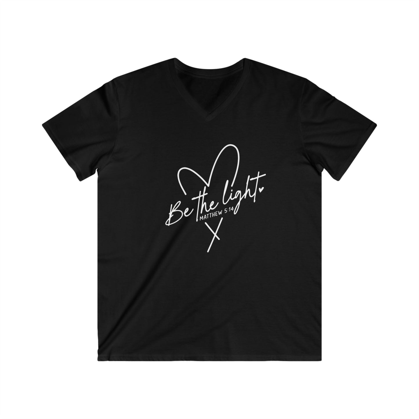 BE THE LIGHT - V-NECK PREMIUM T-SHIRT