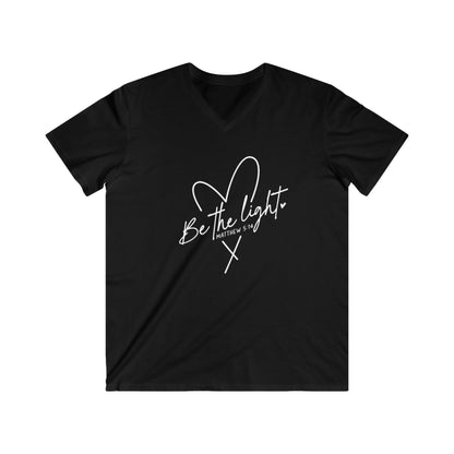 BE THE LIGHT - V-NECK PREMIUM T-SHIRT
