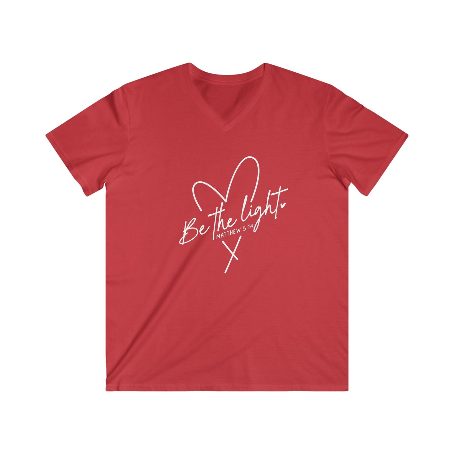 BE THE LIGHT - V-NECK PREMIUM T-SHIRT