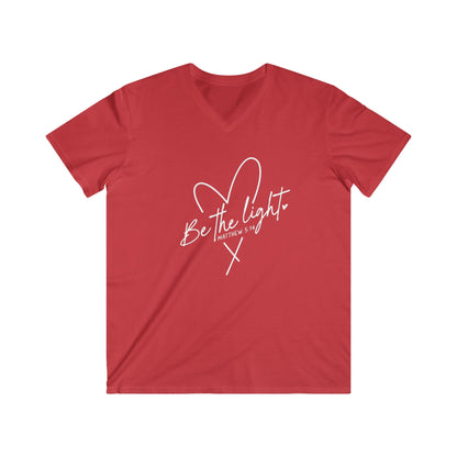 BE THE LIGHT - V-NECK PREMIUM T-SHIRT