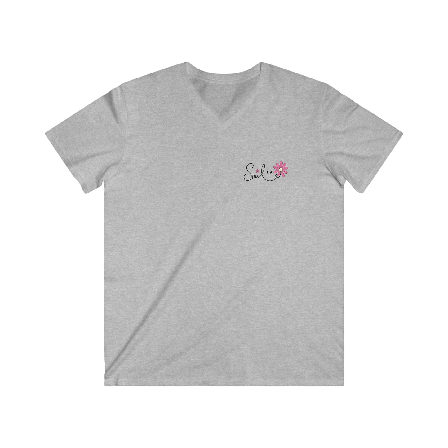 SMILE THIS IS THE DAY THE LORD MADE - V-NECK PREMIUM T-SHIRT