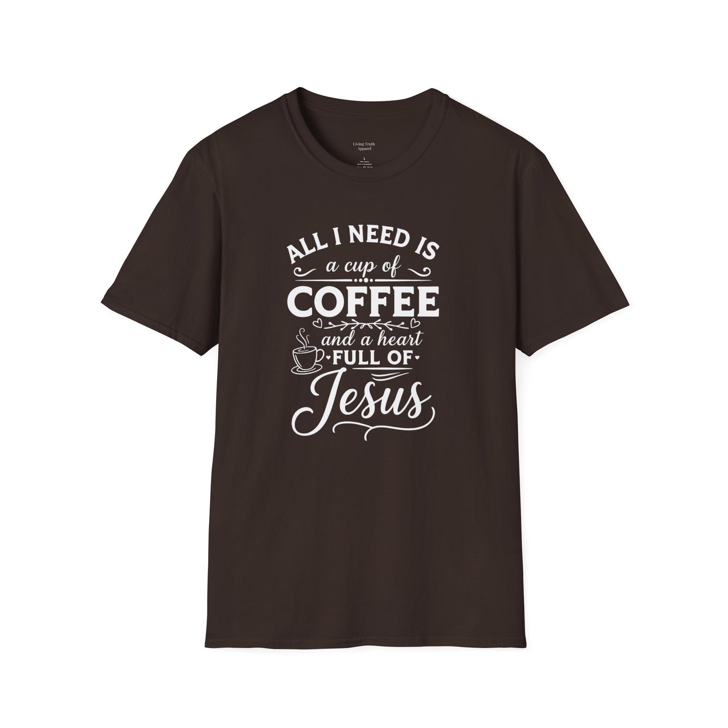 COFFEE AND JESUS - PREMIUM T-SHIRT