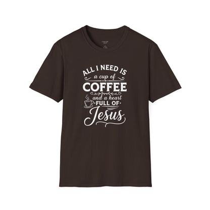 COFFEE AND JESUS - PREMIUM T-SHIRT