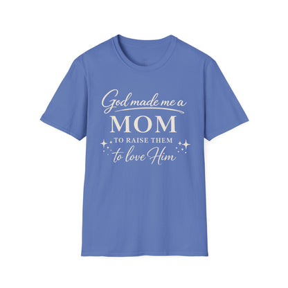 GOD MADE ME A MOM FRONT ONLY - PREMIUM-T-SHIRT