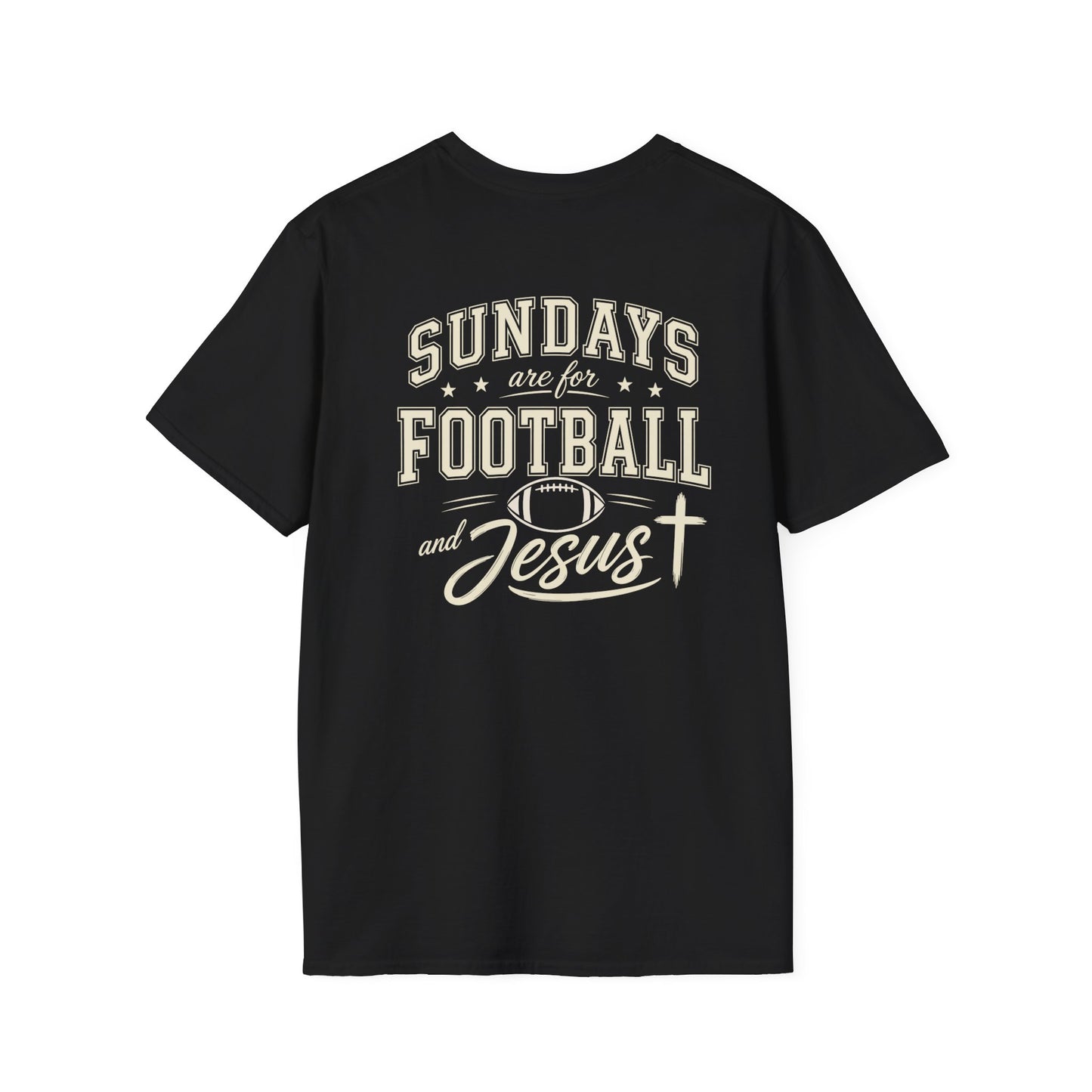 SUNDAYS ARE FOR FOOTBALL AND JESUS - PREMIUM T-SHIRT