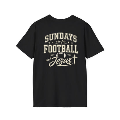 SUNDAYS ARE FOR FOOTBALL AND JESUS - PREMIUM T-SHIRT