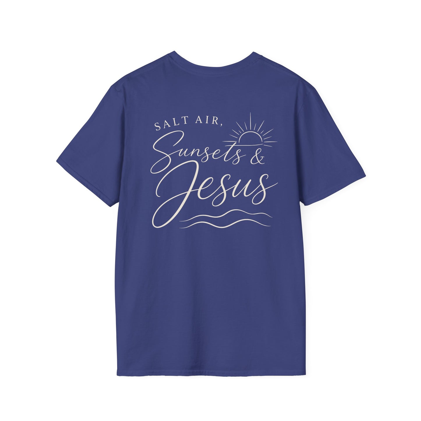 SALT AIR, SUNSET, JESUS - PREMIUM T-SHIRT