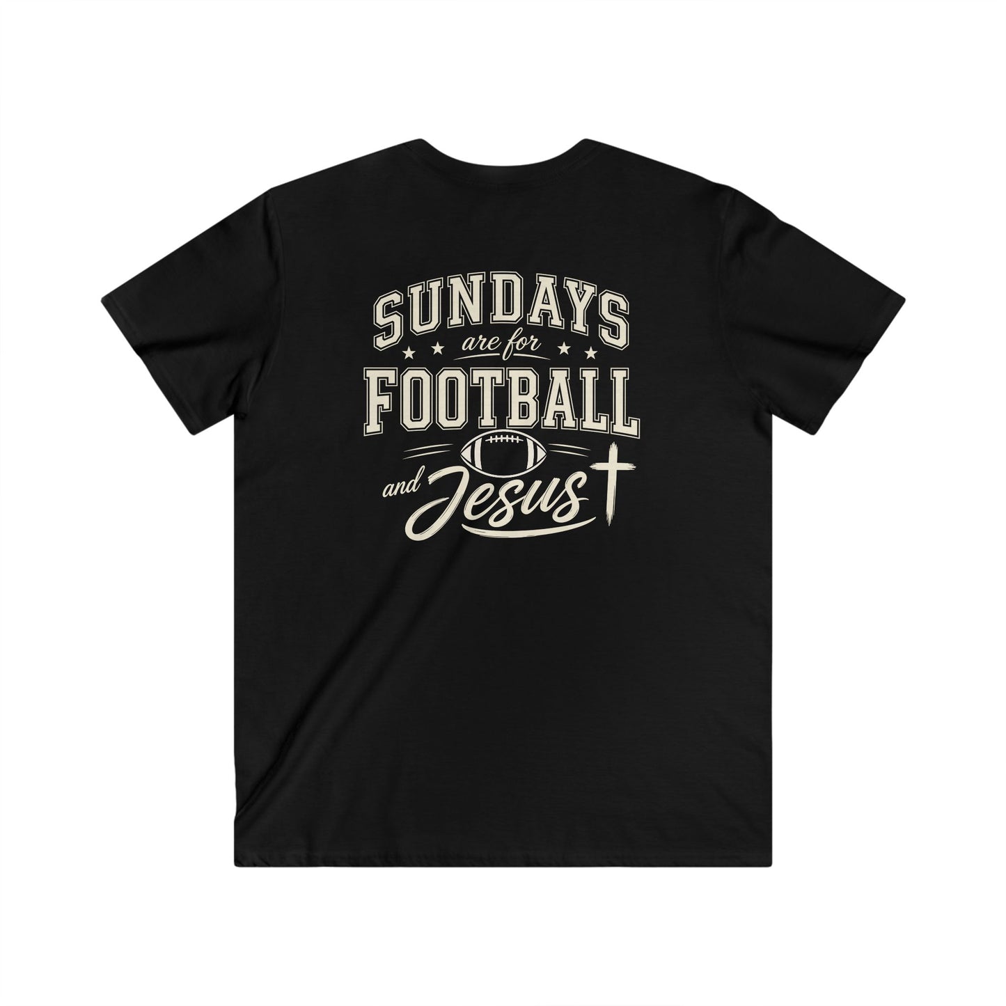 SUNDAYS ARE FOR FOOTBALL AND JESUS - PREMIUM T-SHIRT