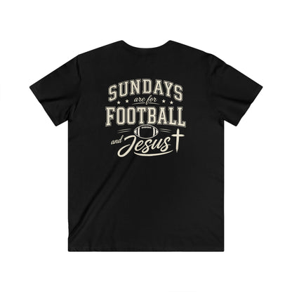 SUNDAYS ARE FOR FOOTBALL AND JESUS - PREMIUM T-SHIRT