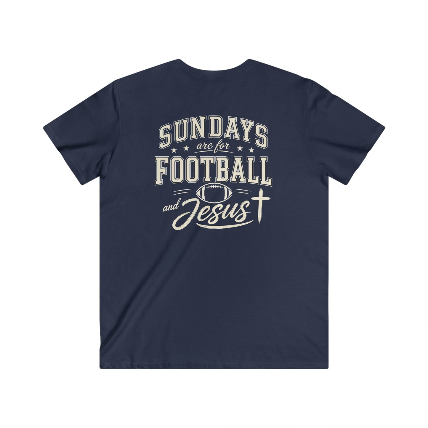 SUNDAYS ARE FOR FOOTBALL AND JESUS - PREMIUM T-SHIRT