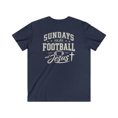 SUNDAYS ARE FOR FOOTBALL AND JESUS - PREMIUM T-SHIRT