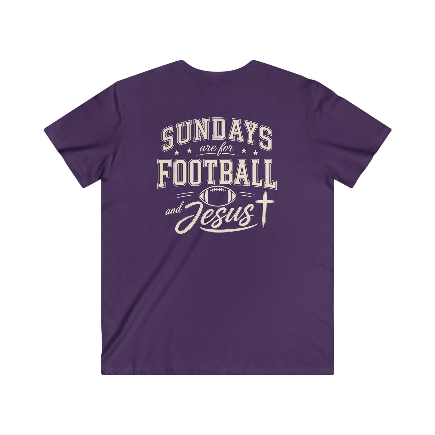 SUNDAYS ARE FOR FOOTBALL AND JESUS - PREMIUM T-SHIRT