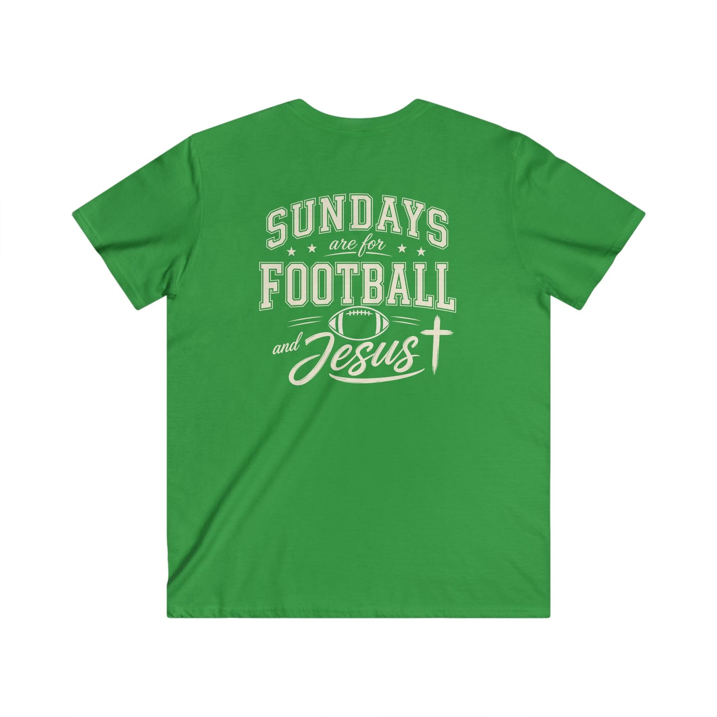 SUNDAYS ARE FOR FOOTBALL AND JESUS - PREMIUM T-SHIRT