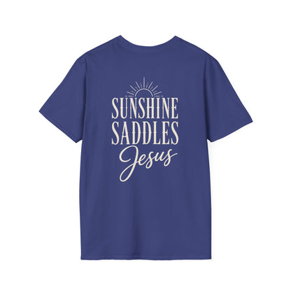 JESUS SUNSHINE SADDLES - PREMIUM T-SHIRT