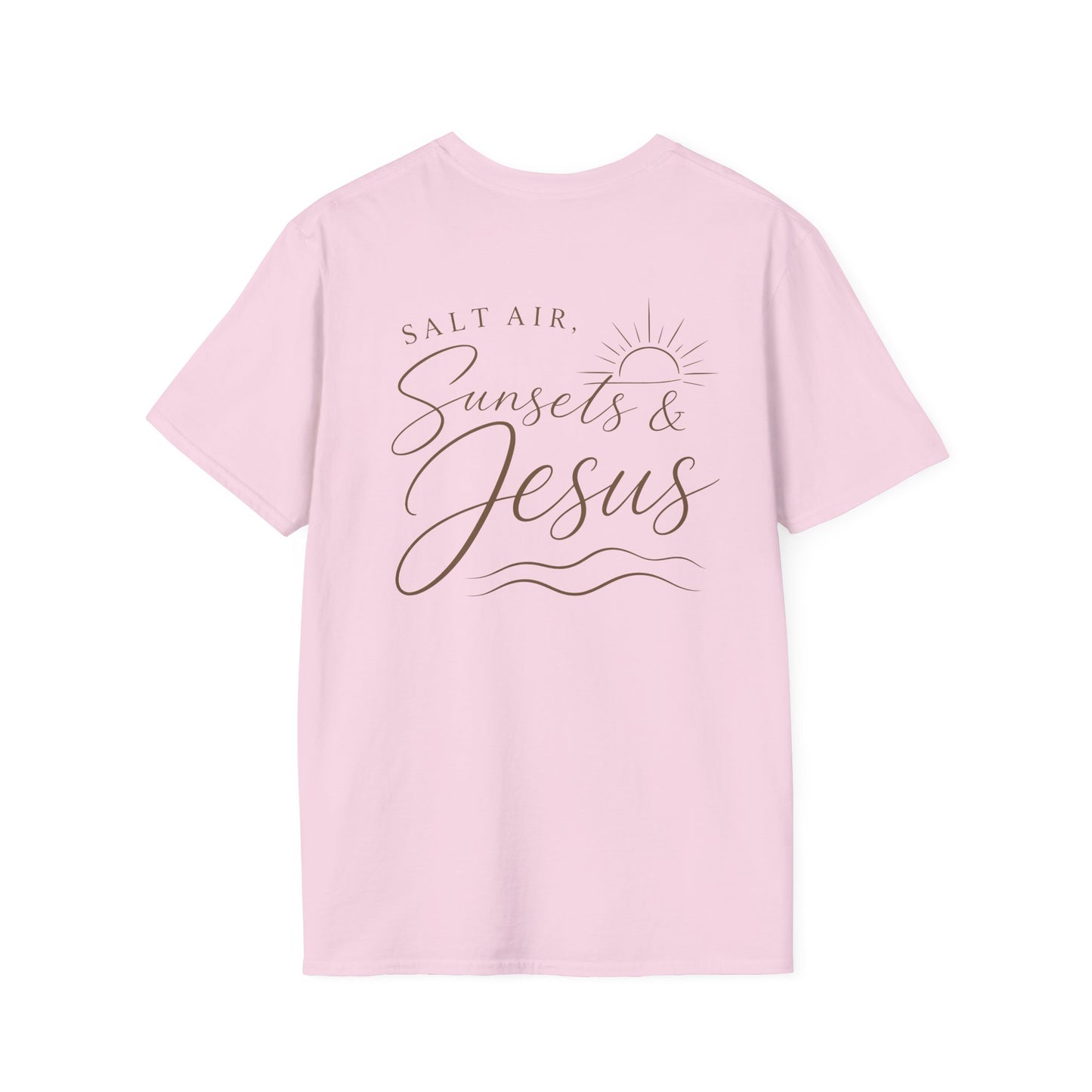 SALT AIR, SUNSET, JESUS - PREMIUM T-SHIRT