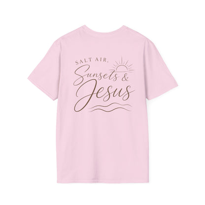 SALT AIR, SUNSET, JESUS - PREMIUM T-SHIRT