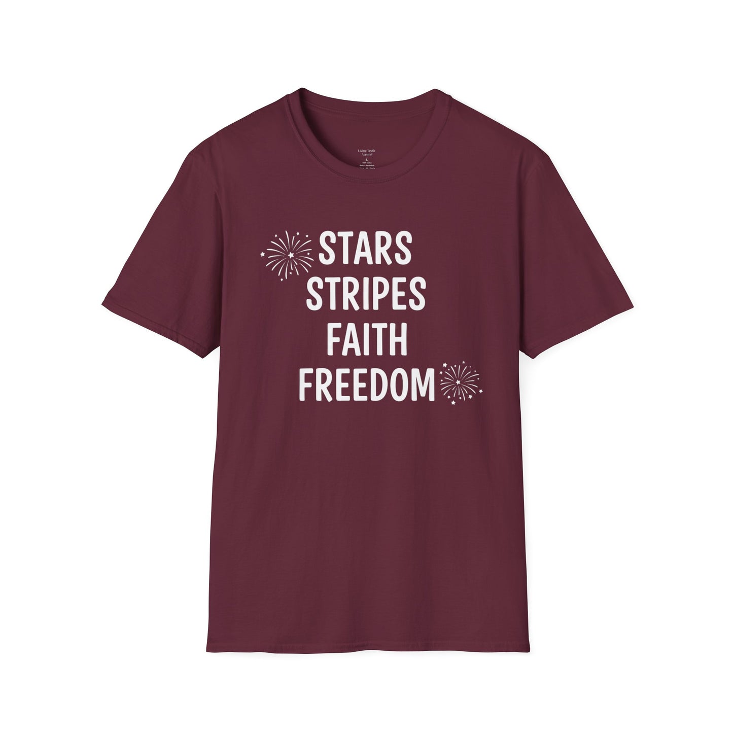 STARS STRIPES FAITH - PREMIUM T-SHIRT