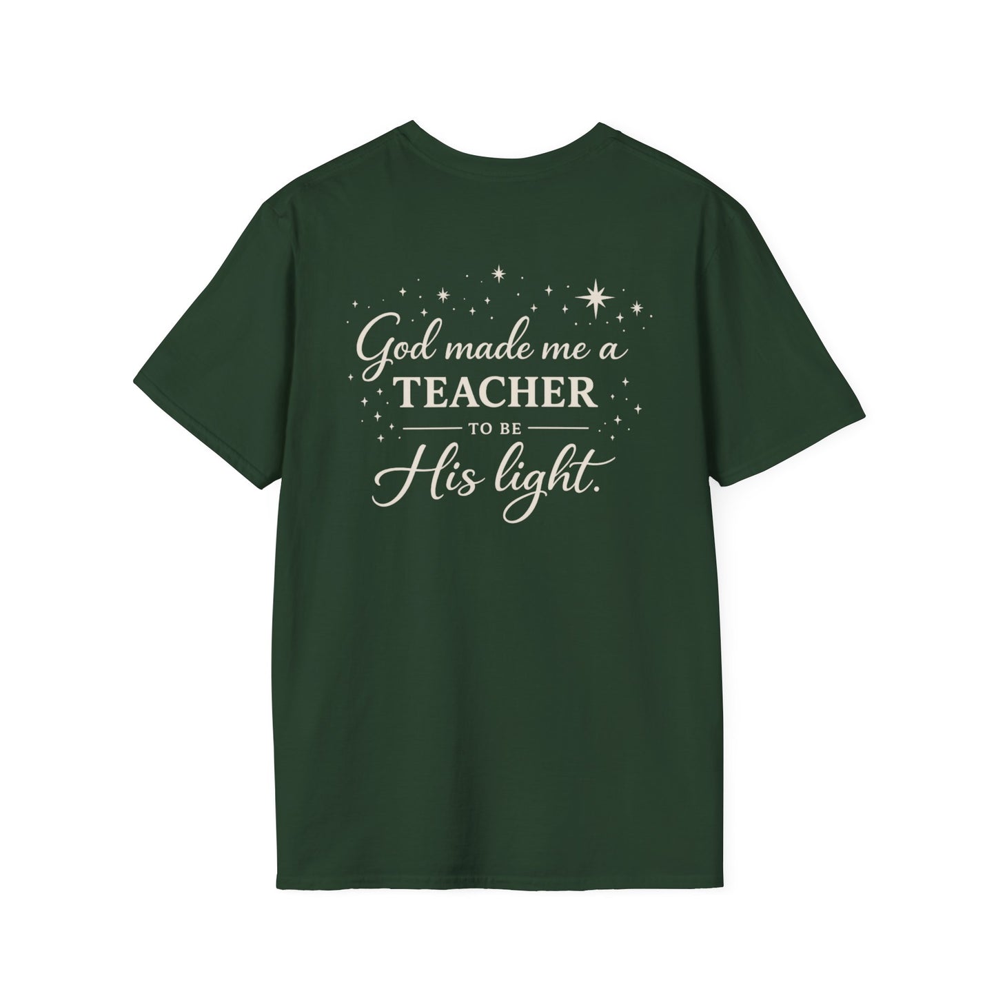 GOD MADE ME A TEACHER - PREMIUM T-SHIRT