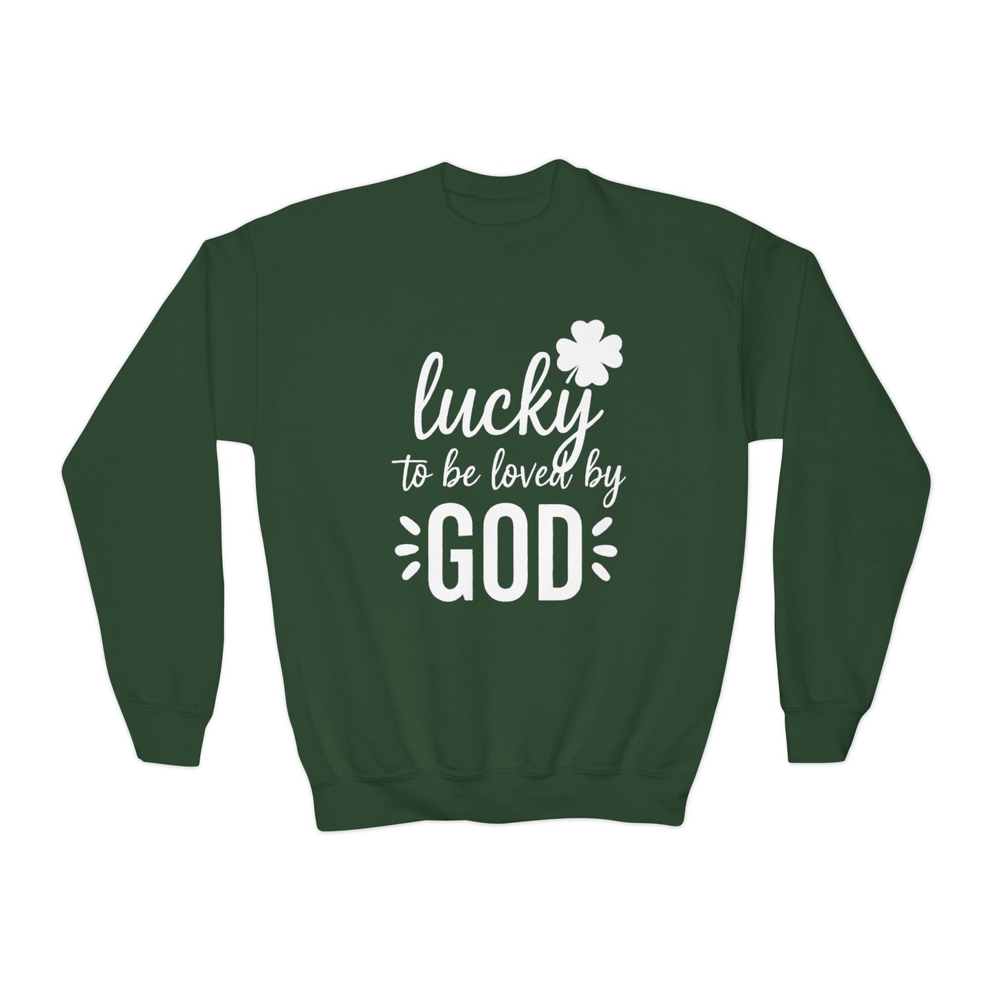 LUCKY TO BE LOVED - YOUTH MEDIUM-HEAVY WEIGHT SWEATSHIRT
