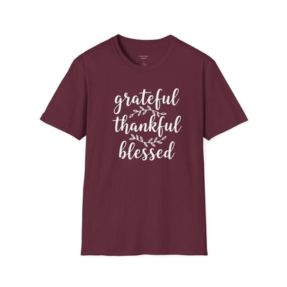 GRATEFUL THANKFUL BLESSED - PREMIUM T-SHIRT