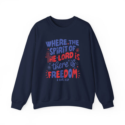 WHERE THE SPIRIT OF THE LORD IS  - MEDIUM-HEAVY WEIGHT SWEATSHIRT