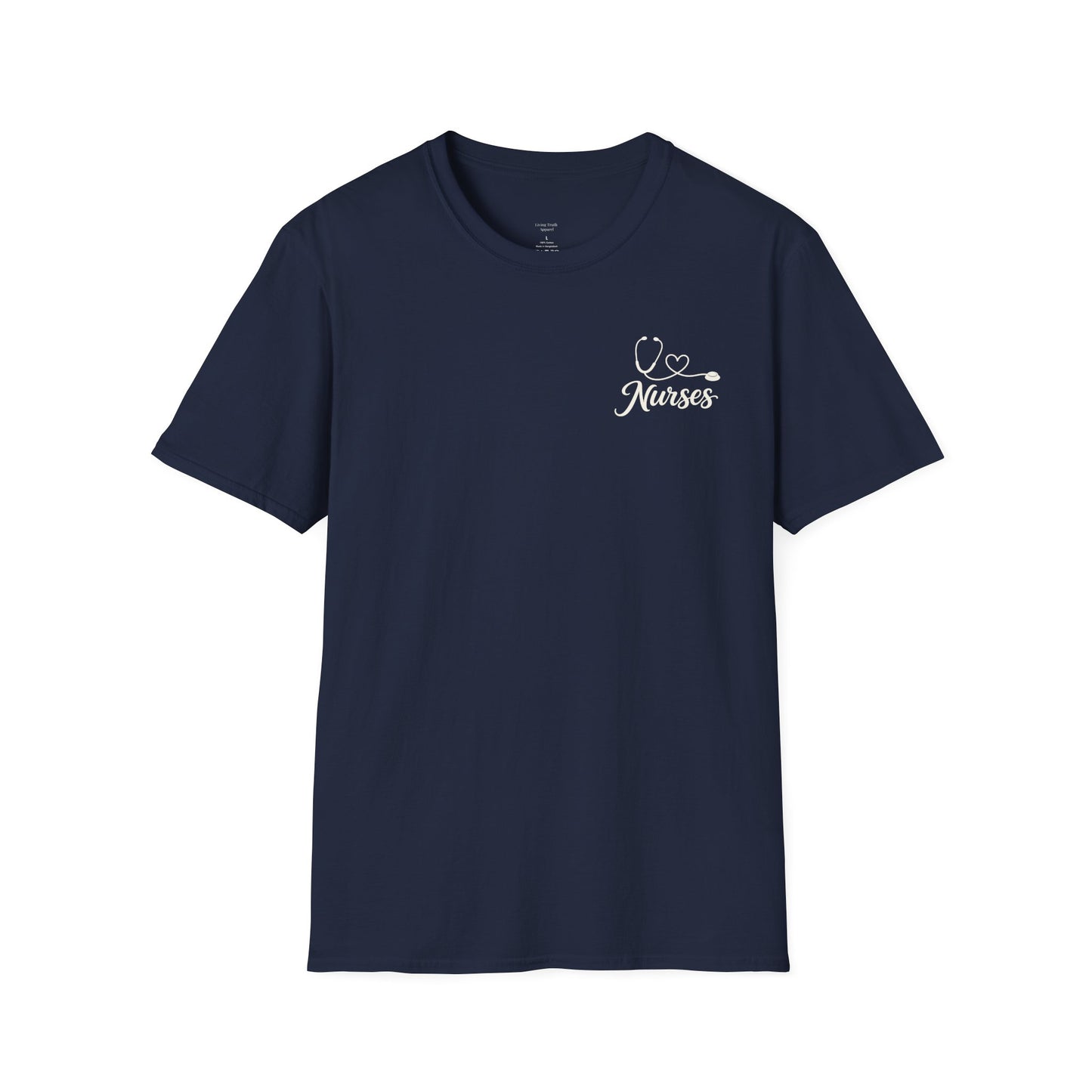 GOD FOUND NURSES STETHOSCOPE - PREMIUM T-SHIRT