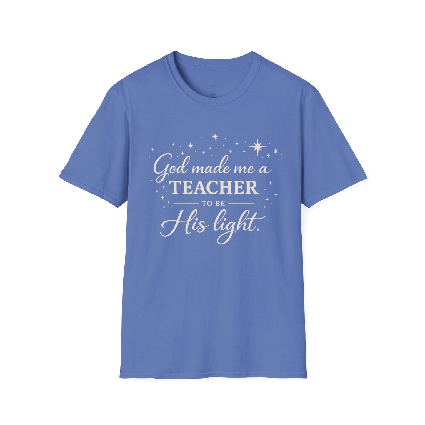 GOD MADE ME A TEACHER/FRONT ONLY - PREMIUM-T-SHIRT