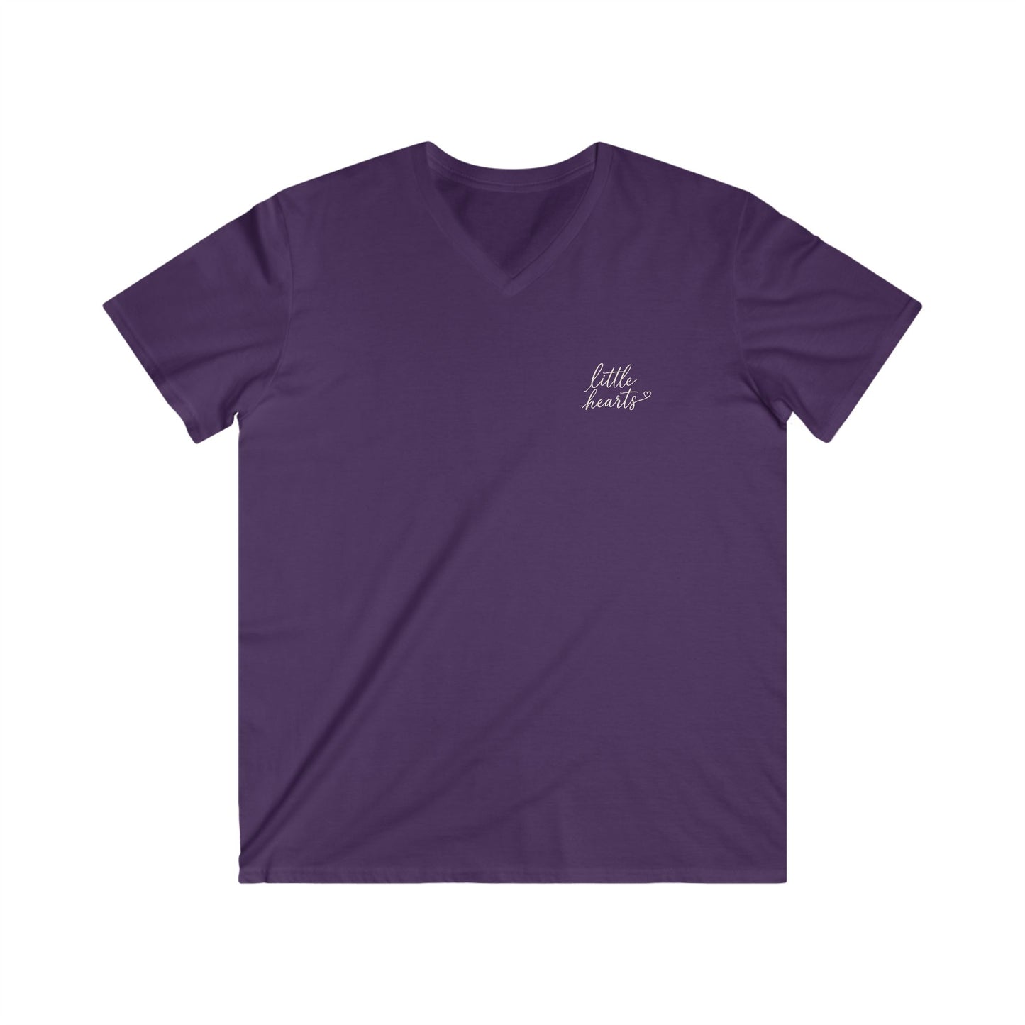 GOD TRUSTED ME TO GUIDE LITTLE HEARTS - V-NECK PREMIUM T-SHIRT