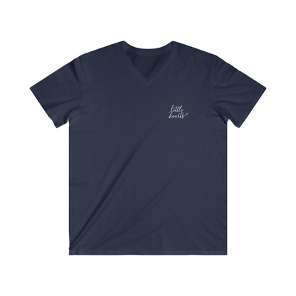GOD TRUSTED ME TO GUIDE LITTLE HEARTS - V-NECK PREMIUM T-SHIRT