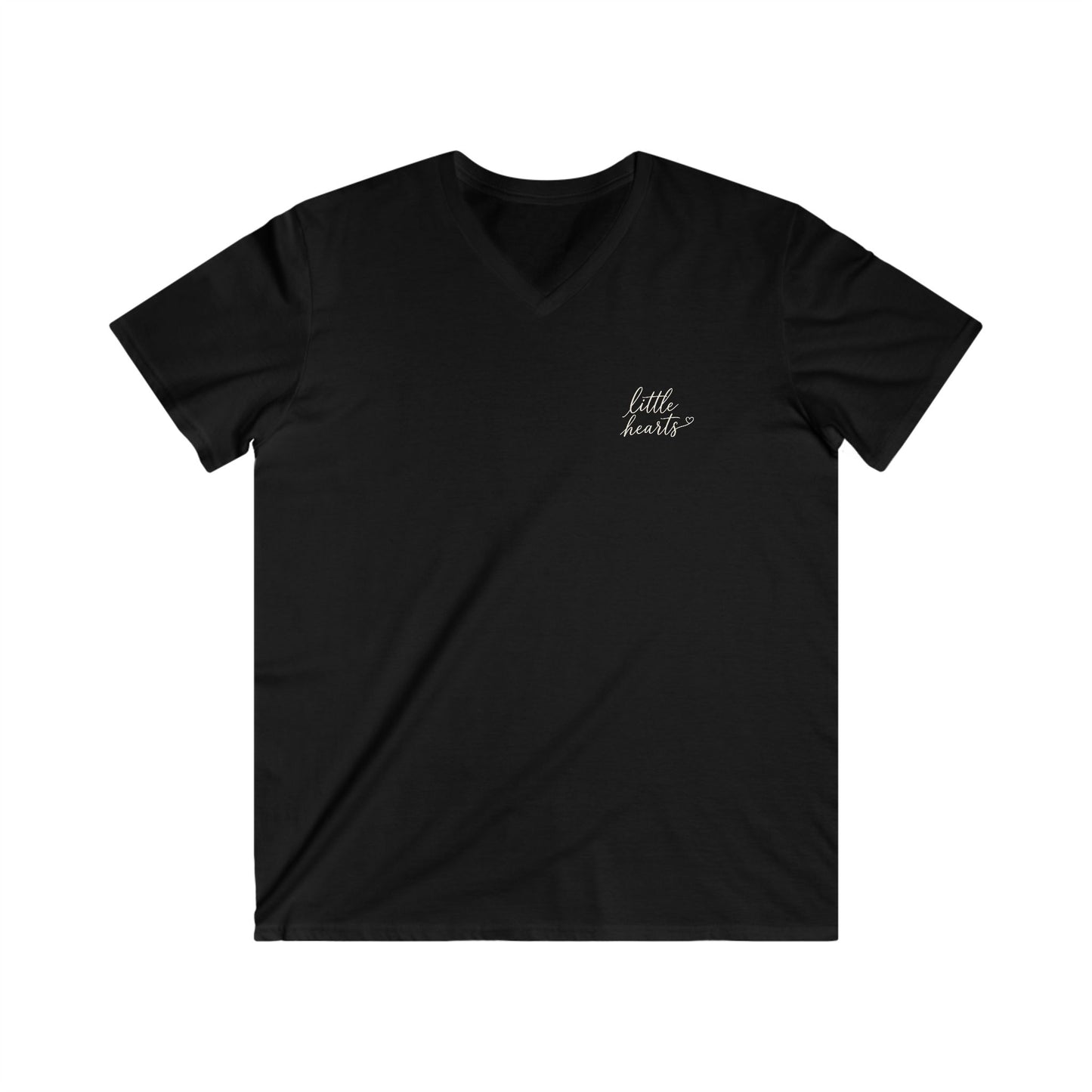 GOD TRUSTED ME TO GUIDE LITTLE HEARTS - V-NECK PREMIUM T-SHIRT