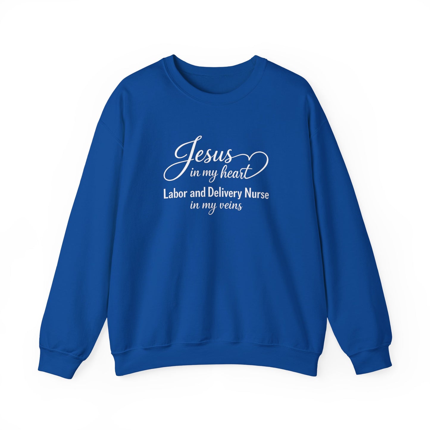 JESUS IN MY HEART - MEDIUM-HEAVY WEIGHT SWEATSHIRT