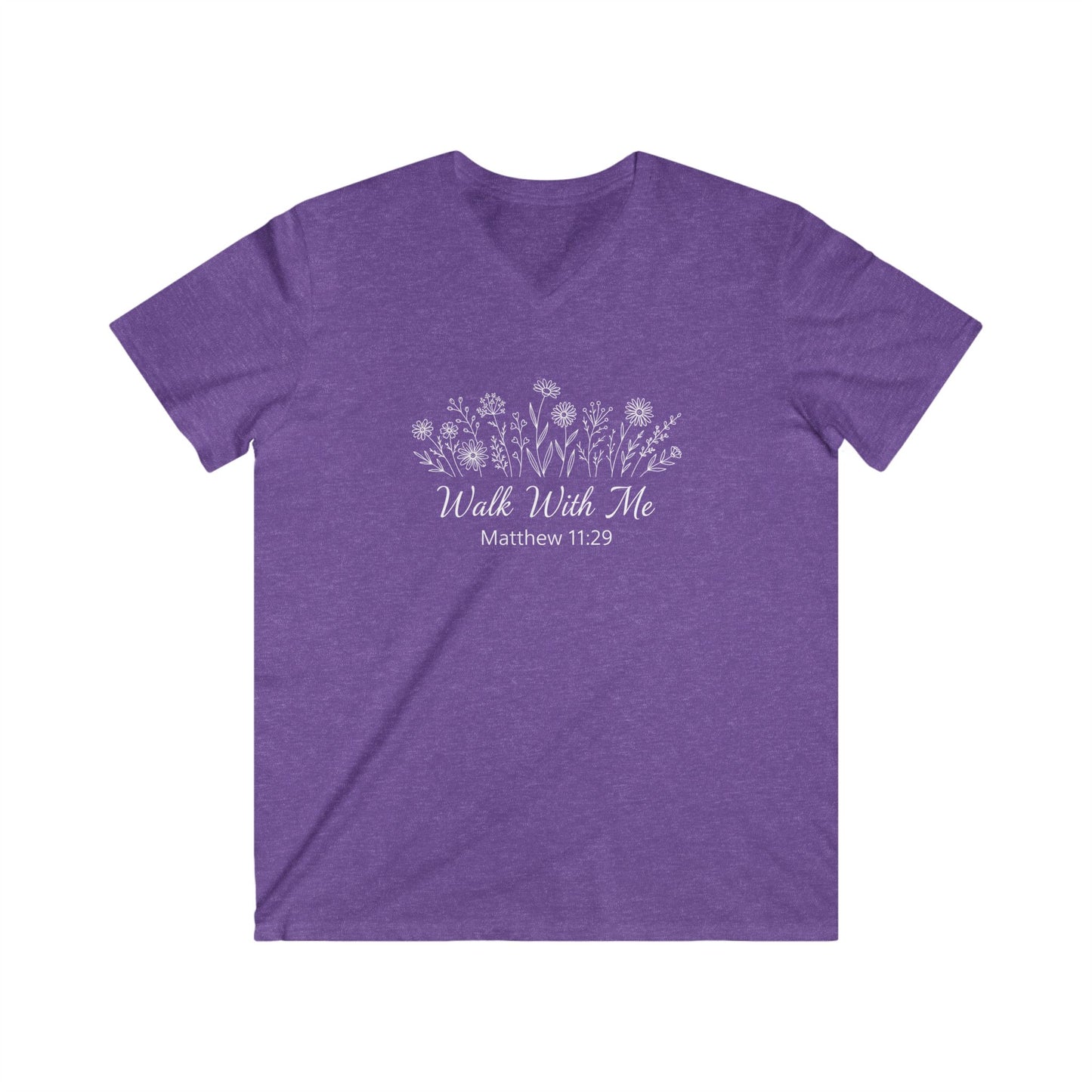WALK WITH ME - V-NECK PREMIUM T-SHIRT