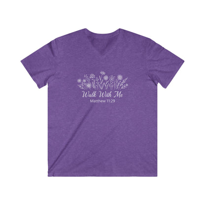 WALK WITH ME - V-NECK PREMIUM T-SHIRT