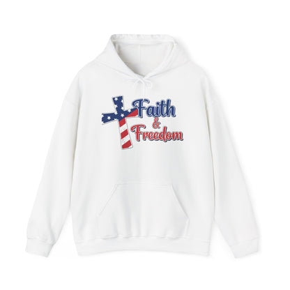 FAITH AND FREEDOM - MEDIUM-HEAVY WEIGHT HOODIE