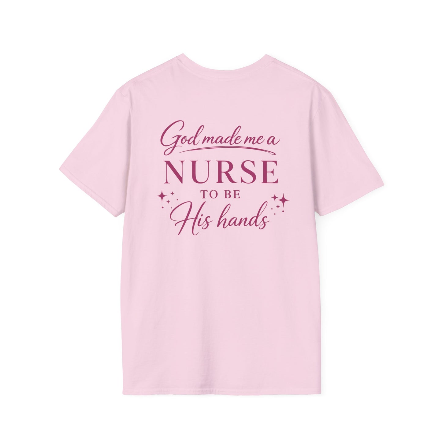 GOD MADE ME A NURSE - PREMIUM T-SHIRT