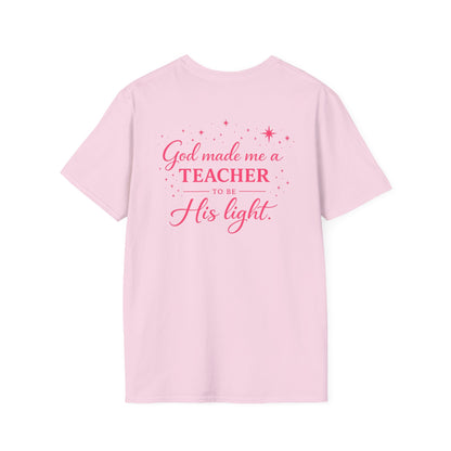 GOD MADE ME A TEACHER - PREMIUM T-SHIRT