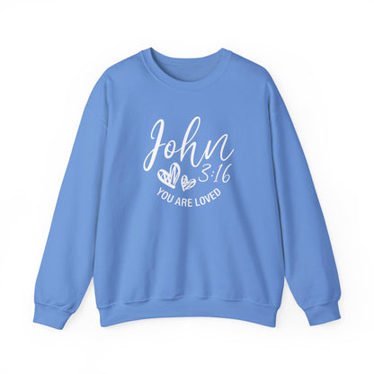 YOU ARE LOVED  - MEDIUM-HEAVY WEIGHT SWEATSHIRT