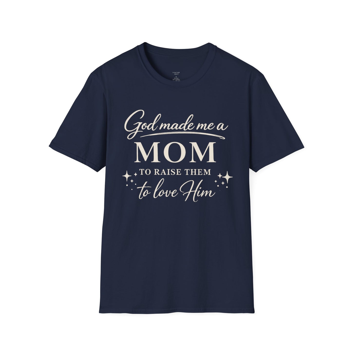 GOD MADE ME A MOM FRONT ONLY - PREMIUM-T-SHIRT