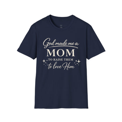 GOD MADE ME A MOM FRONT ONLY - PREMIUM-T-SHIRT