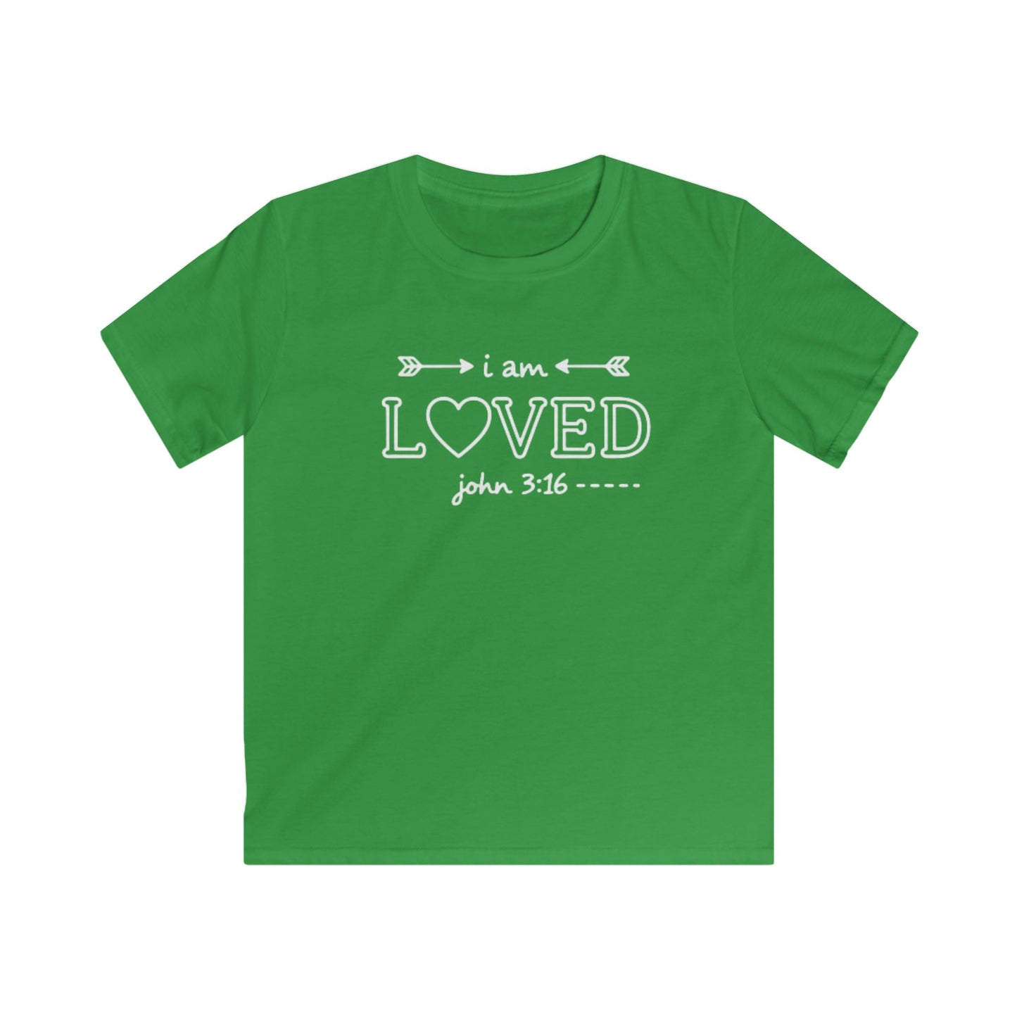 I AM LOVED JOHN 3:16 - YOUTH PREMIUM T-SHIRT