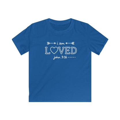 I AM LOVED JOHN 3:16 - YOUTH PREMIUM T-SHIRT